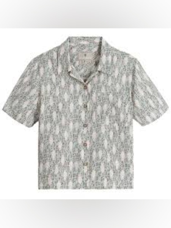 Royal Robbins Tops - Royal Robbins Women’s Camino Pucker Short Sleeve Shirt Size Small NWT Sage Fish